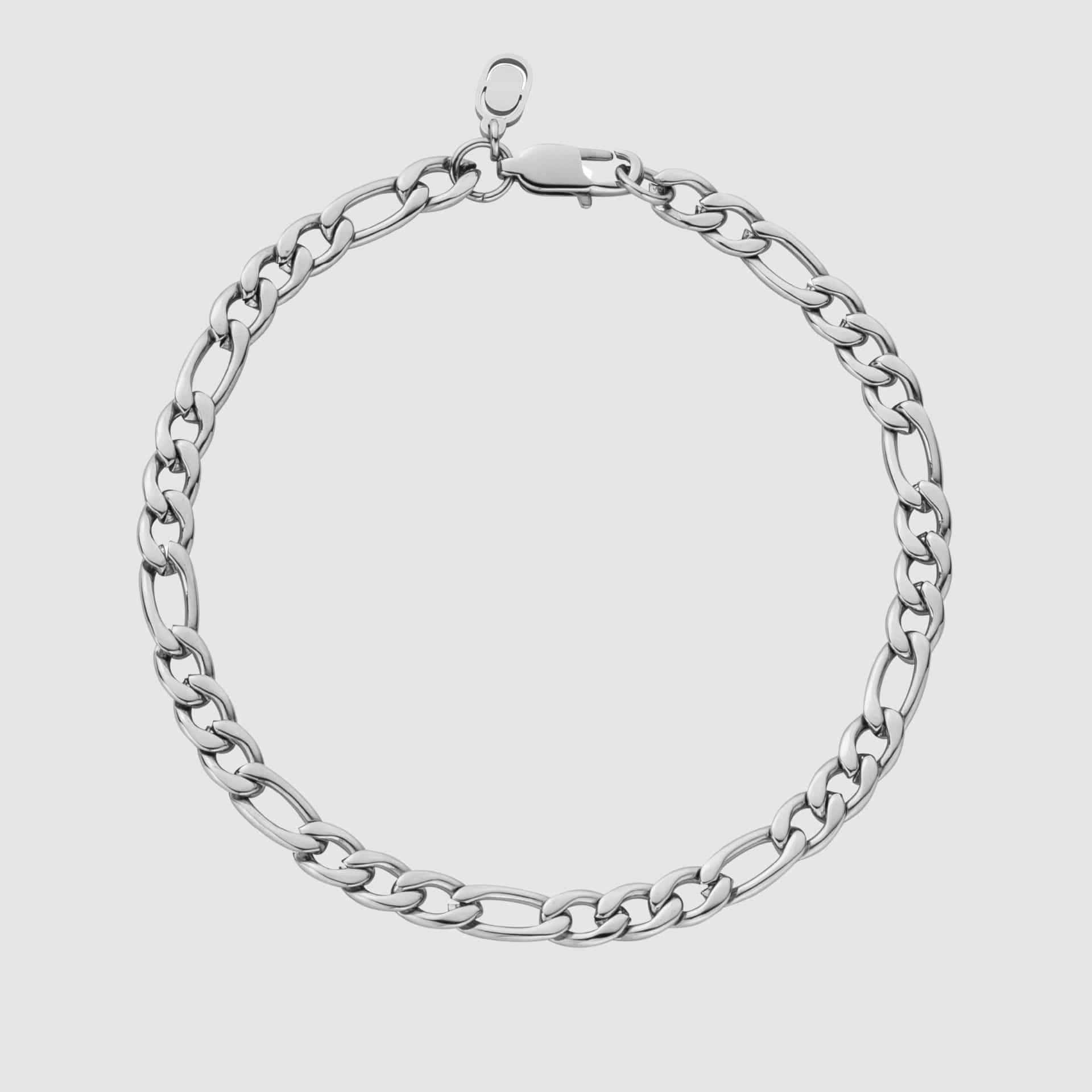 Figaro Bracelet (Silver) 5mm - Image 4