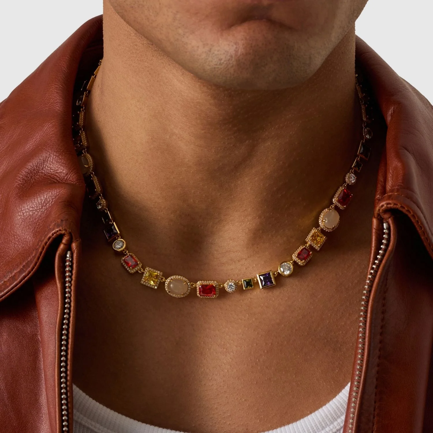 Gemstone Necklace (Gold) - Image 5