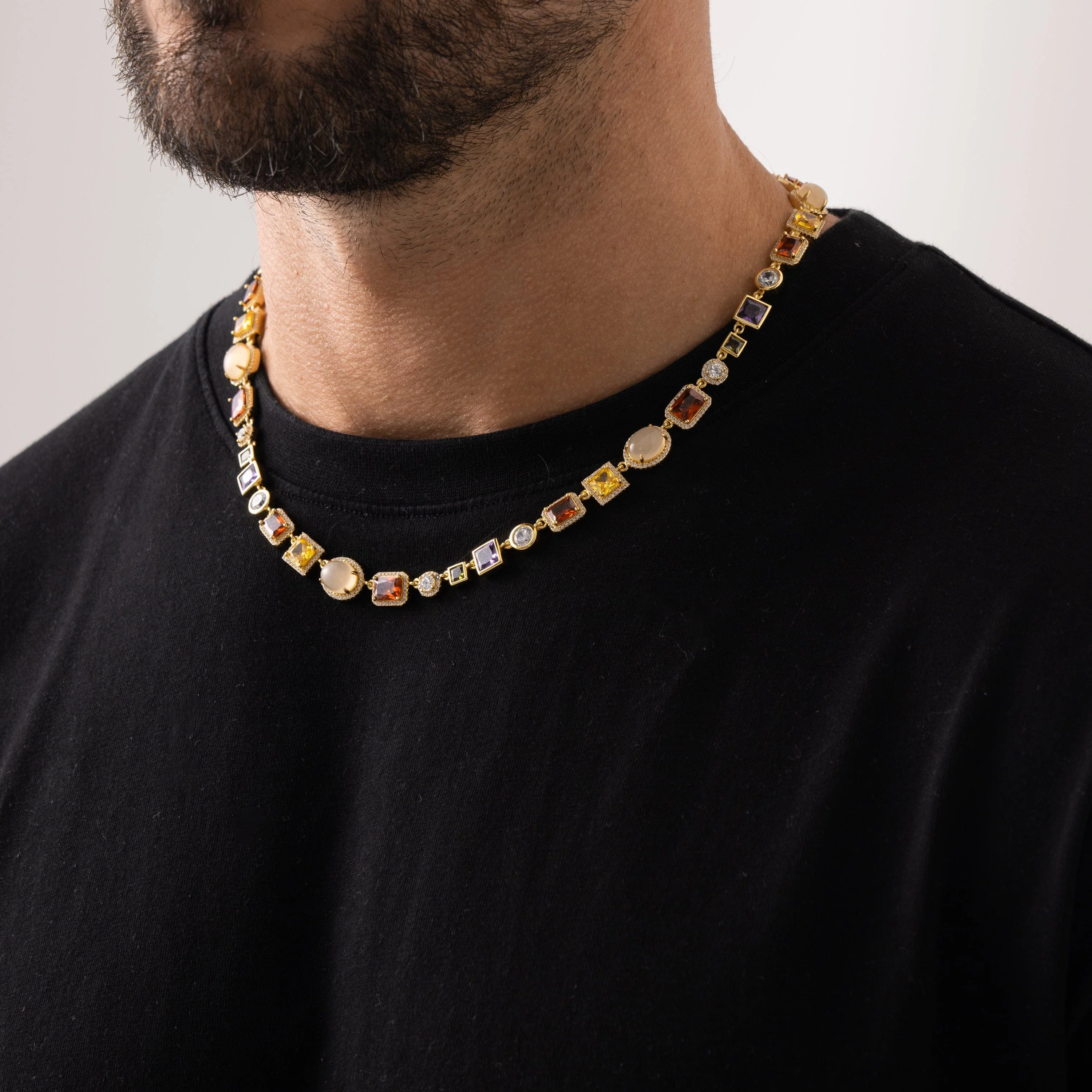 Gemstone Necklace (Gold) - Image 9