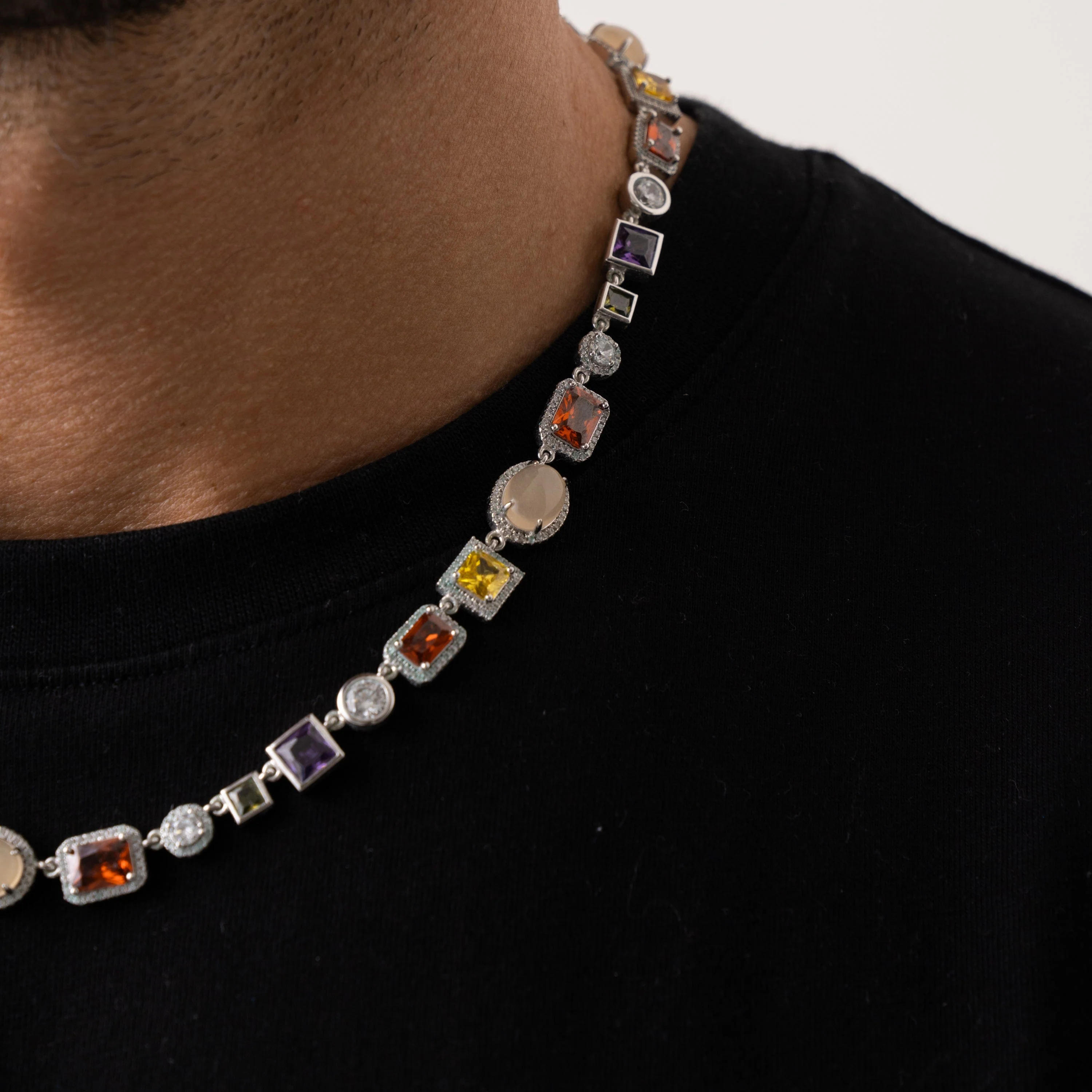 Gemstone Necklace (Silver) - Image 7