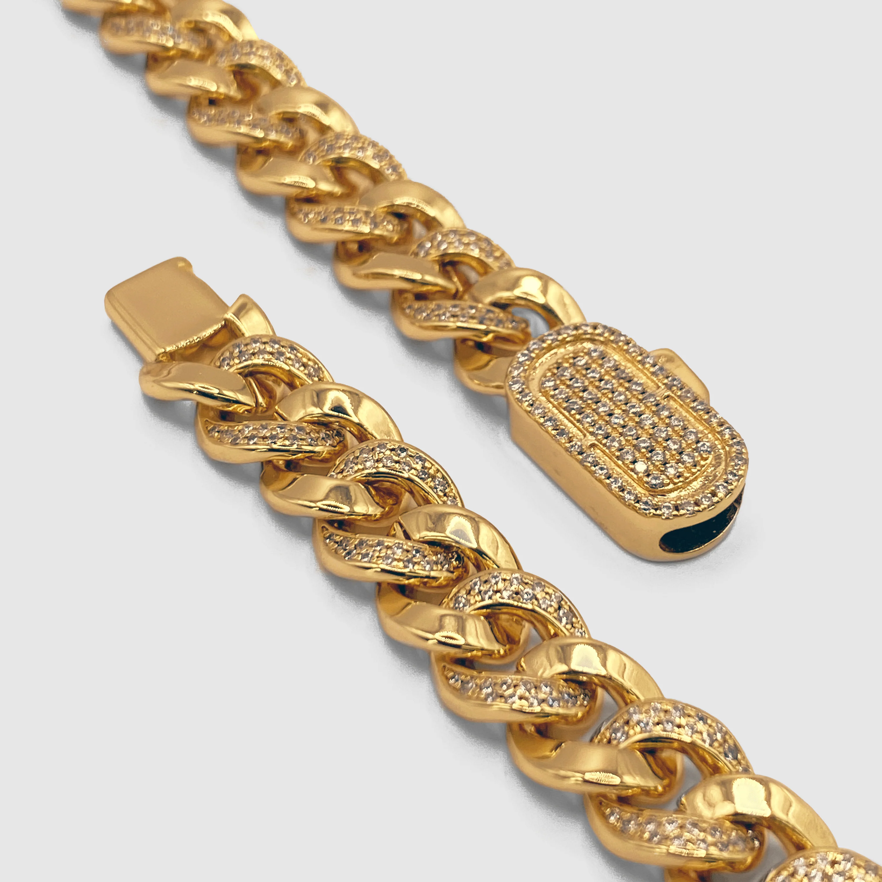 Half Iced Cuban (Gold) 8mm - Image 4
