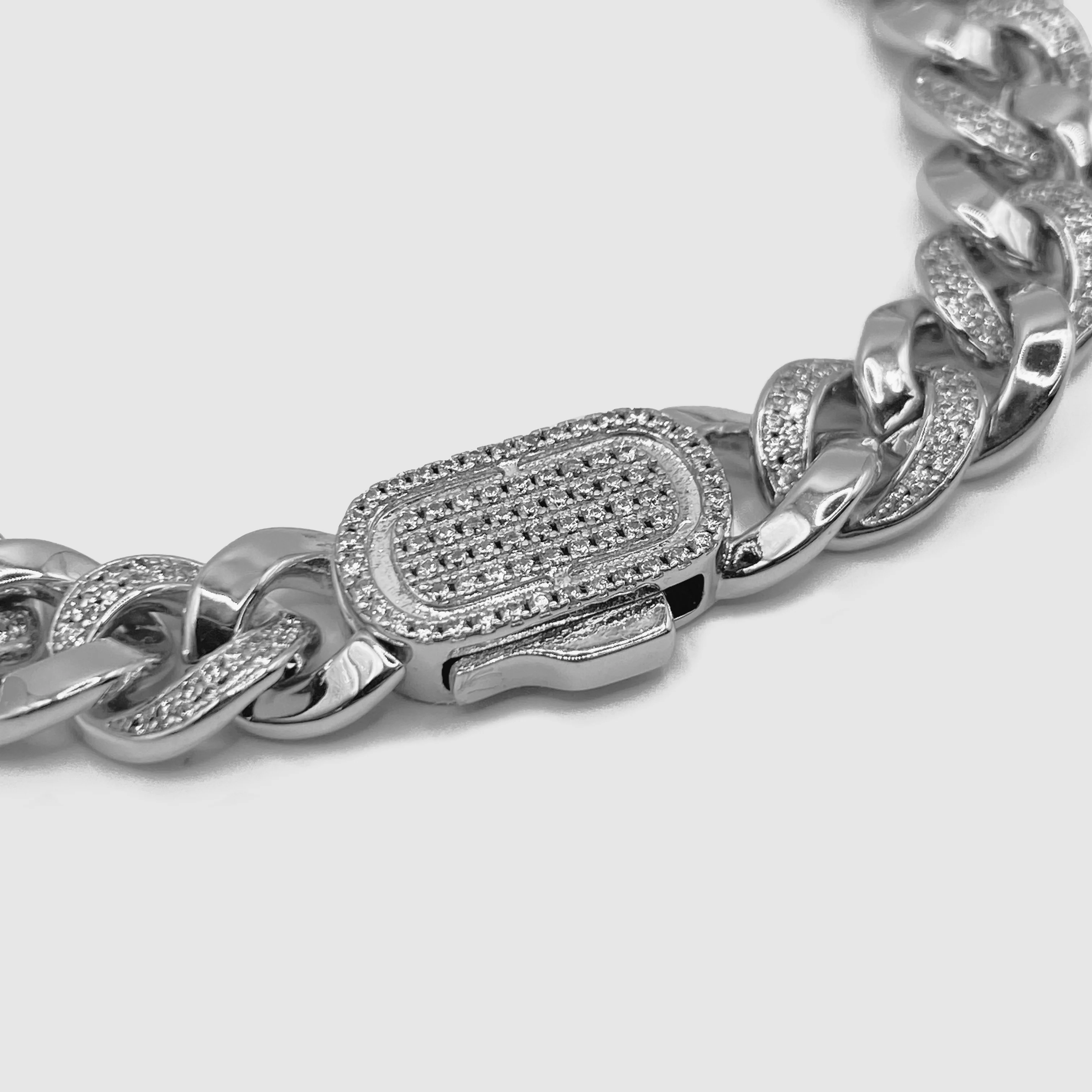 Half Iced Cuban (Silver) 8mm - Image 8