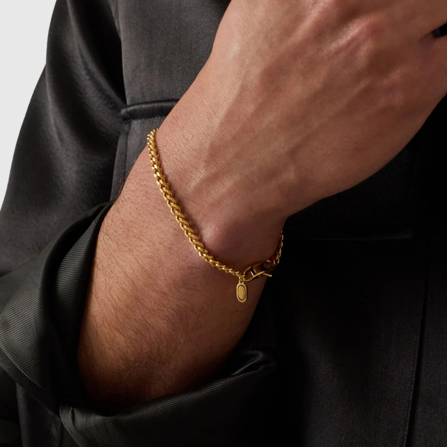 Wheat Bracelet (Gold) 5mm - Image 5